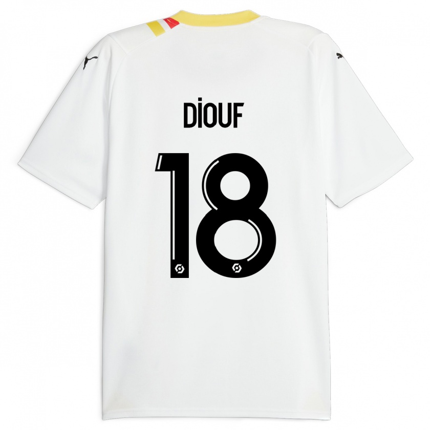 Kandiny Enfant Maillot Andy Diouf #18 Noir Tenues Extérieur 2023/24 T-Shirt