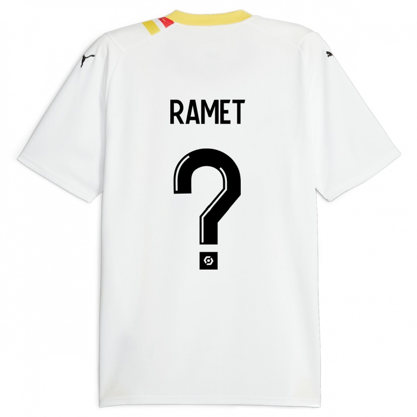 Kandiny Enfant Maillot Simon Ramet #0 Noir Tenues Extérieur 2023/24 T-Shirt