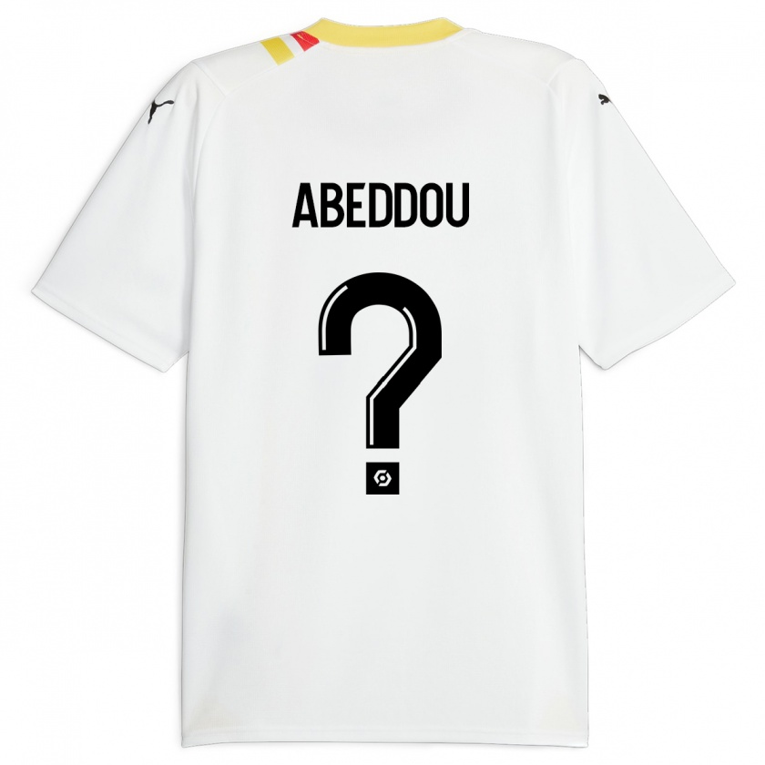 Kandiny Enfant Maillot Adam Abeddou #0 Noir Tenues Extérieur 2023/24 T-Shirt