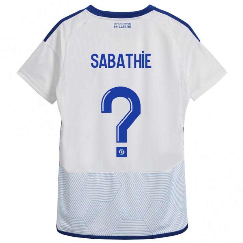 Kandiny Enfant Maillot Gabin Sabathié #0 Blanc Tenues Extérieur 2023/24 T-Shirt