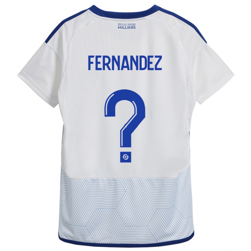 Kandiny Enfant Maillot Elies Araar Fernandez #0 Blanc Tenues Extérieur 2023/24 T-Shirt