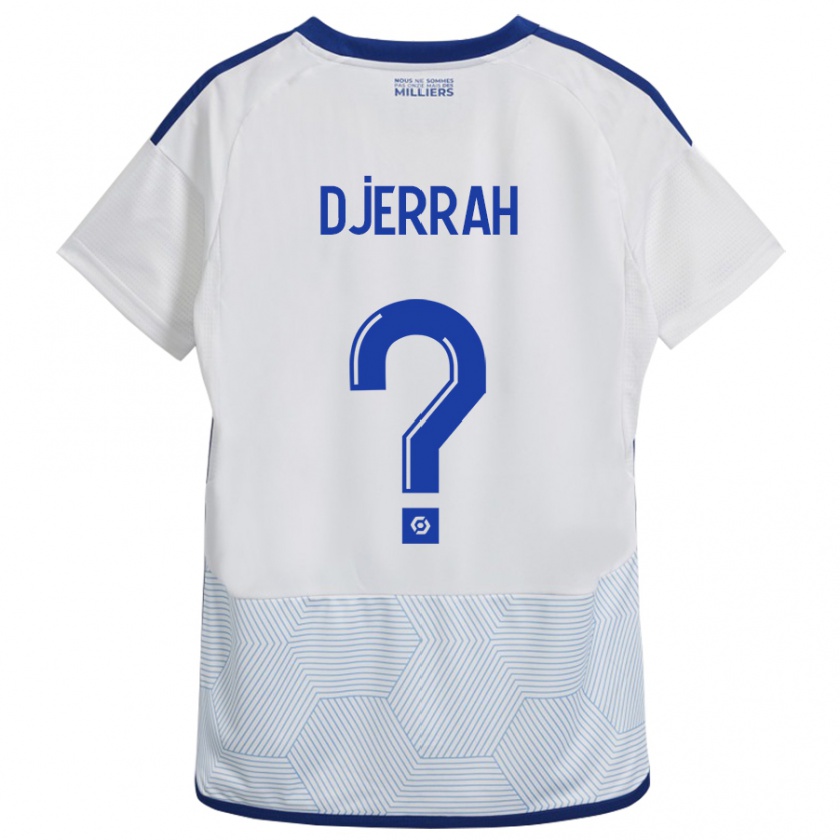 Kandiny Enfant Maillot Karim Djerrah #0 Blanc Tenues Extérieur 2023/24 T-Shirt