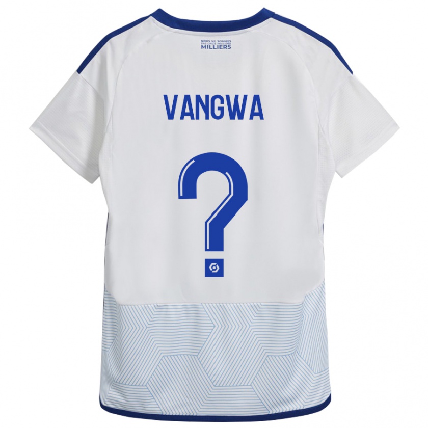 Kandiny Enfant Maillot Jilva Vangwa #0 Blanc Tenues Extérieur 2023/24 T-Shirt