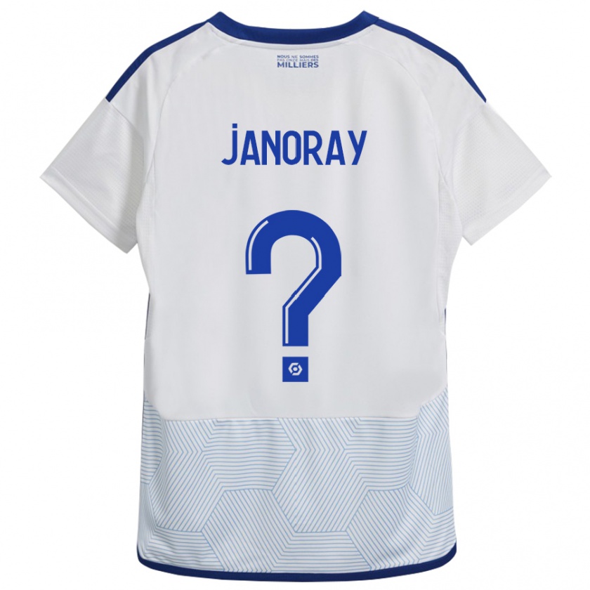 Kandiny Enfant Maillot Sacha Janoray #0 Blanc Tenues Extérieur 2023/24 T-Shirt