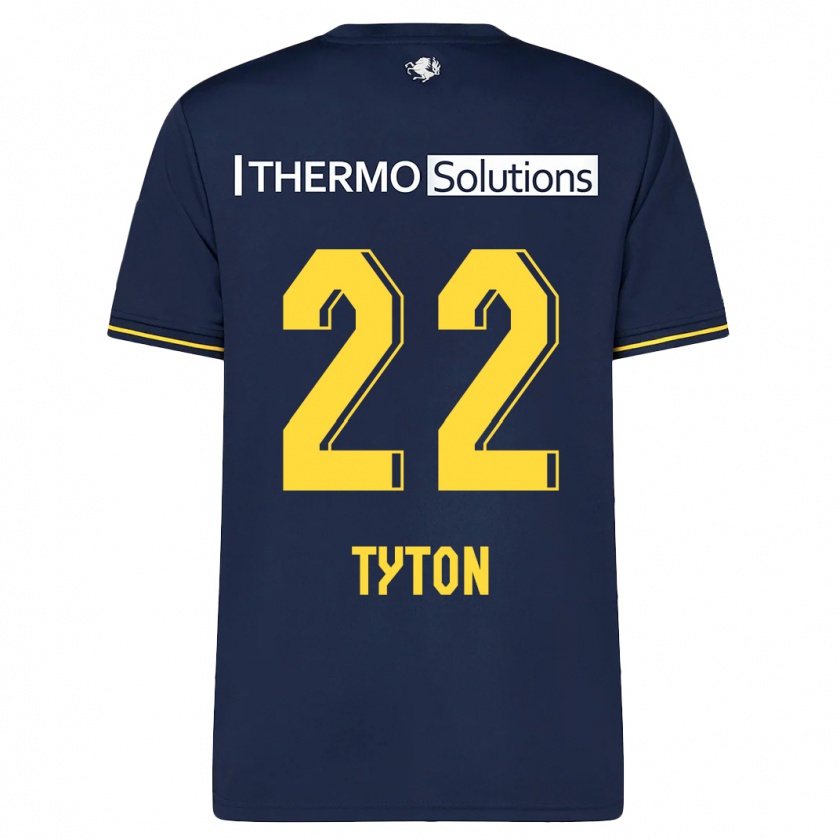 Kandiny Enfant Maillot Przemyslaw Tyton #22 Marin Tenues Extérieur 2023/24 T-Shirt