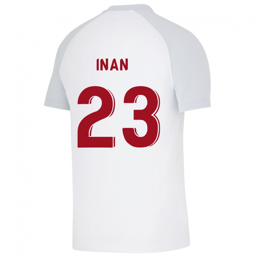 Kandiny Enfant Maillot Müge İnan #23 Blanc Tenues Extérieur 2023/24 T-Shirt