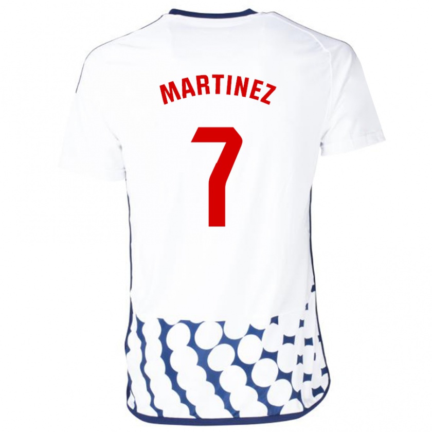 Kandiny Enfant Maillot Gabri Martínez #7 Blanc Tenues Extérieur 2023/24 T-Shirt