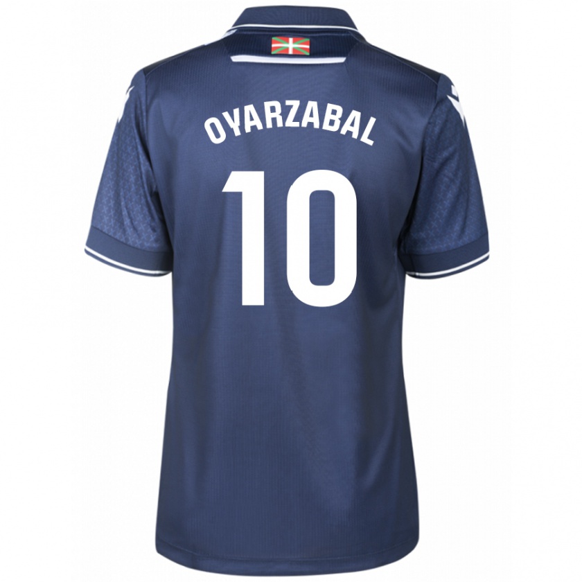 Kandiny Enfant Maillot Mikel Oyarzabal #10 Marin Tenues Extérieur 2023/24 T-Shirt