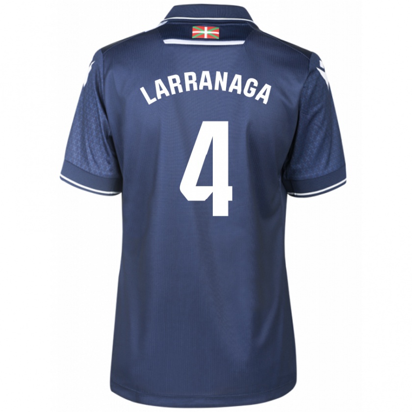 Kandiny Enfant Maillot Aitor Larrañaga #4 Marin Tenues Extérieur 2023/24 T-Shirt