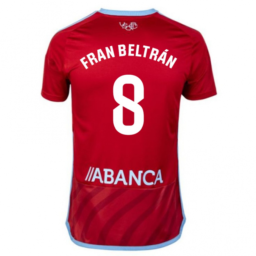 Kandiny Enfant Maillot Fran Beltrán #8 Rouge Tenues Extérieur 2023/24 T-Shirt