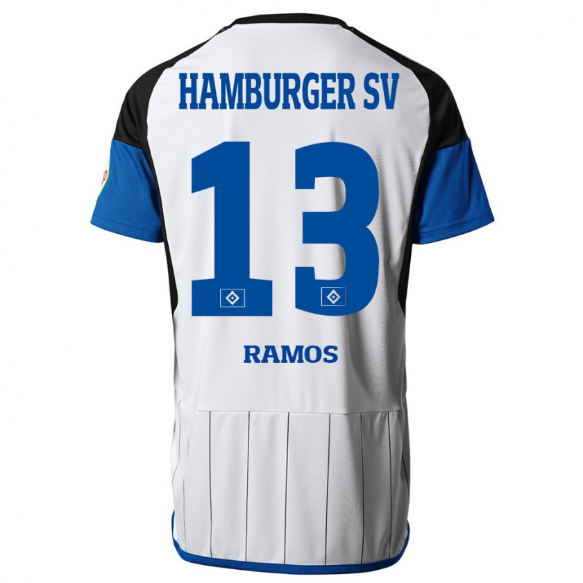 Kandiny Homme Maillot Guilherme Ramos #13 Blanc Tenues Domicile 2023/24 T-Shirt