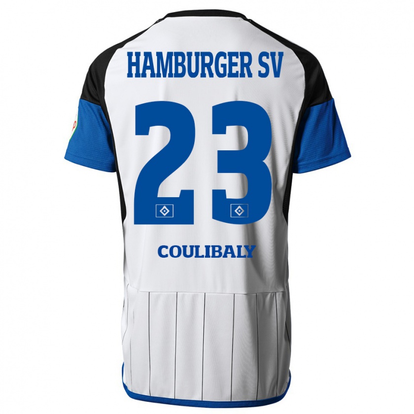 Kandiny Homme Maillot Karim Coulibaly #23 Blanc Tenues Domicile 2023/24 T-Shirt