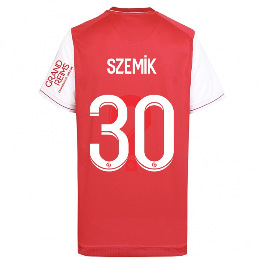 Kandiny Homme Maillot Kinga Szemik #30 Rouge Tenues Domicile 2023/24 T-Shirt