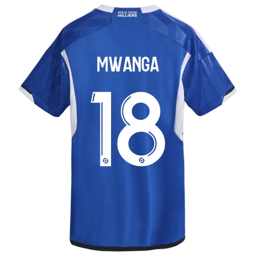 Kandiny Homme Maillot Junior Mwanga #18 Bleu Tenues Domicile 2023/24 T-Shirt