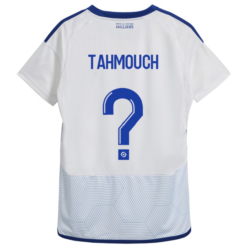 Kandiny Homme Maillot Mathieu Tahmouch #0 Blanc Tenues Extérieur 2023/24 T-Shirt