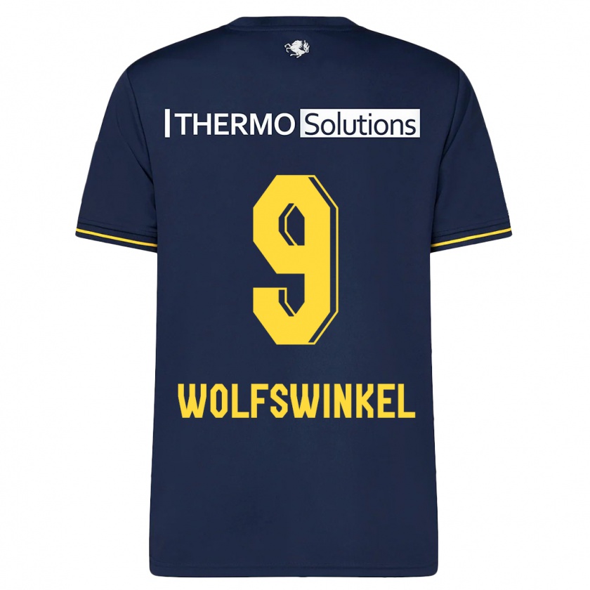 Kandiny Homme Maillot Ricky Van Wolfswinkel #9 Marin Tenues Extérieur 2023/24 T-Shirt