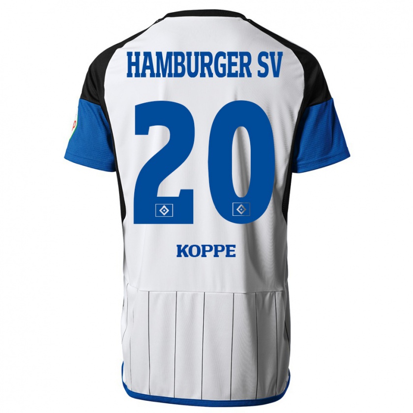 Kandiny Femme Maillot Katharina Köppe #20 Blanc Tenues Domicile 2023/24 T-Shirt