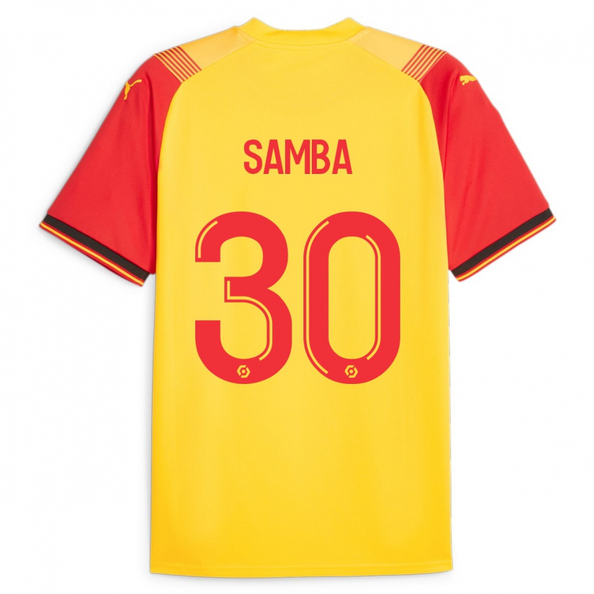 Kandiny Femme Maillot Brice Samba #30 Jaune Tenues Domicile 2023/24 T-Shirt