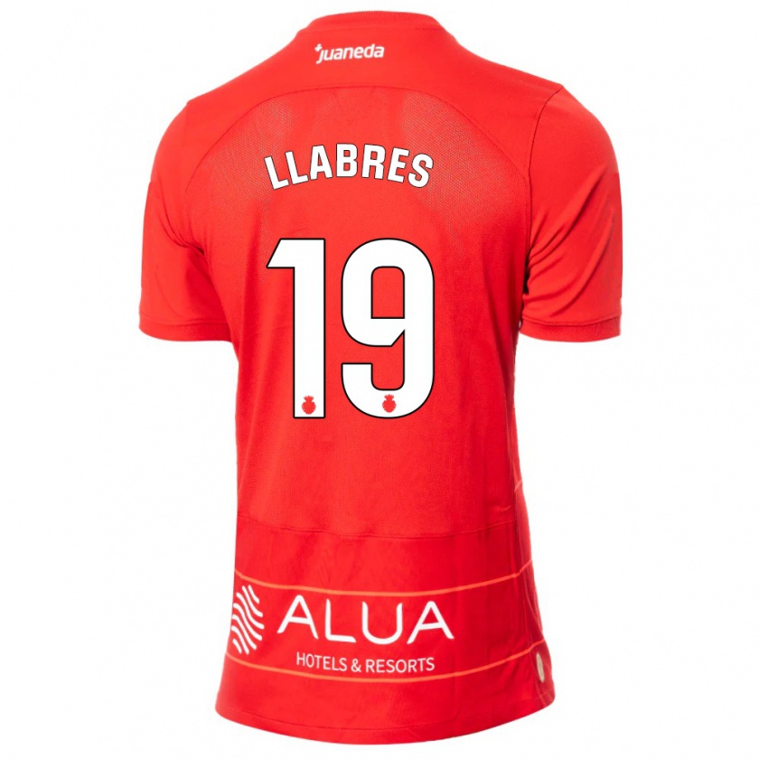 Kandiny Femme Maillot Javi Llabrés #19 Rouge Tenues Domicile 2023/24 T-Shirt