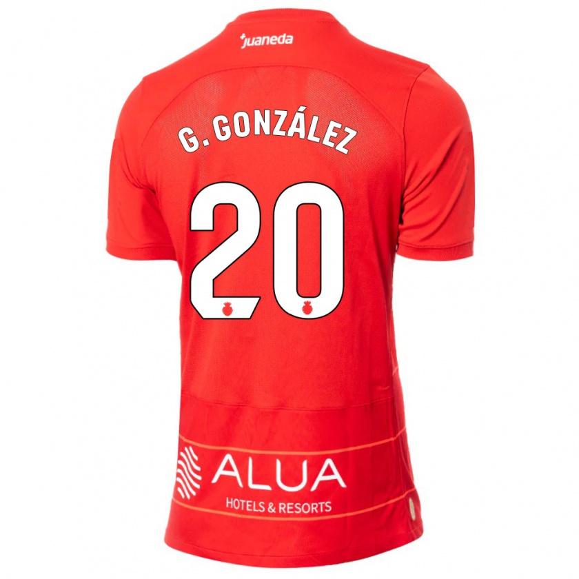 Kandiny Femme Maillot Giovanni González #20 Rouge Tenues Domicile 2023/24 T-Shirt