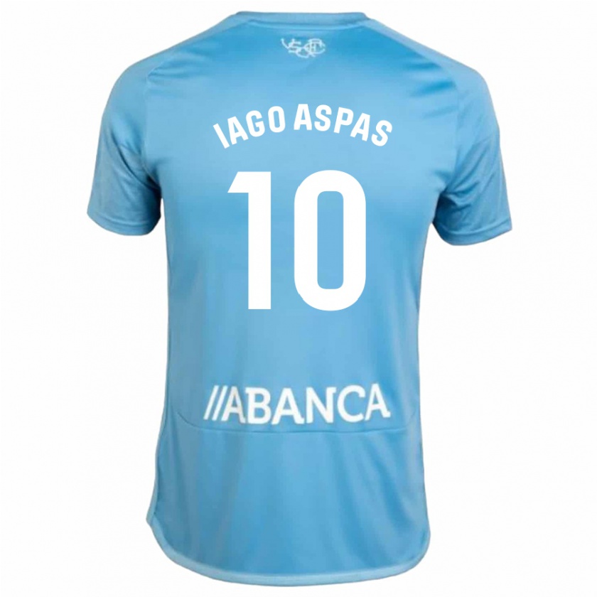 Kandiny Femme Maillot Iago Aspas #10 Bleu Tenues Domicile 2023/24 T-Shirt