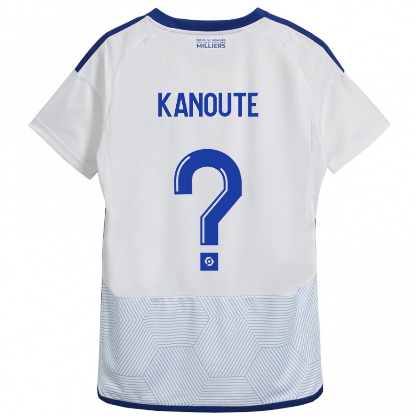 Kandiny Femme Maillot Mahamadou Kanouté #0 Blanc Tenues Extérieur 2023/24 T-Shirt