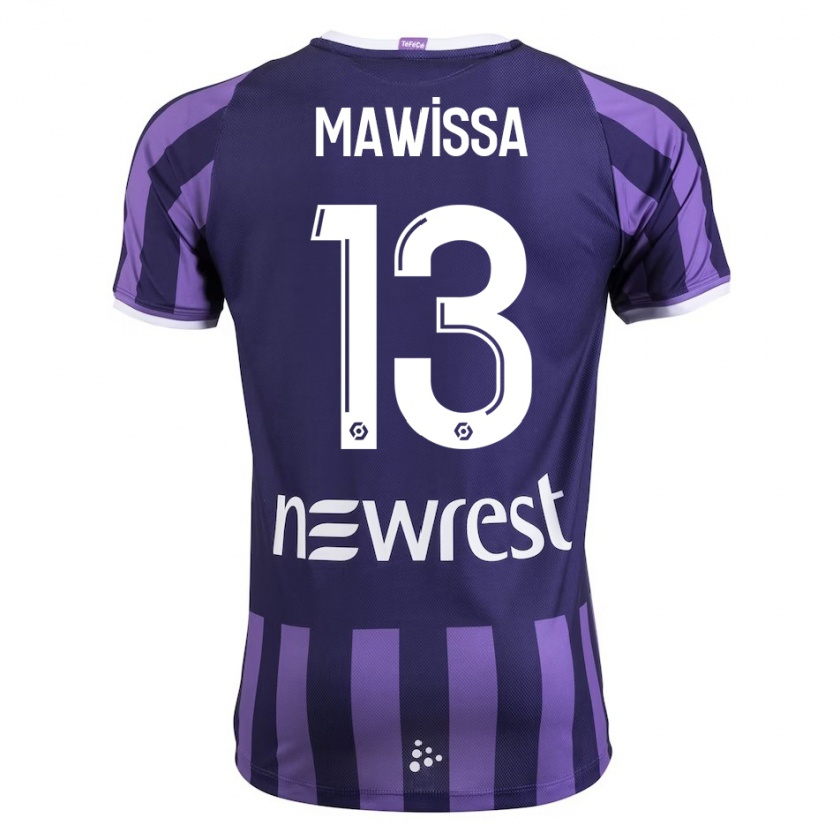 Kandiny Femme Maillot Christian Mawissa Elebi #13 Violet Tenues Extérieur 2023/24 T-Shirt