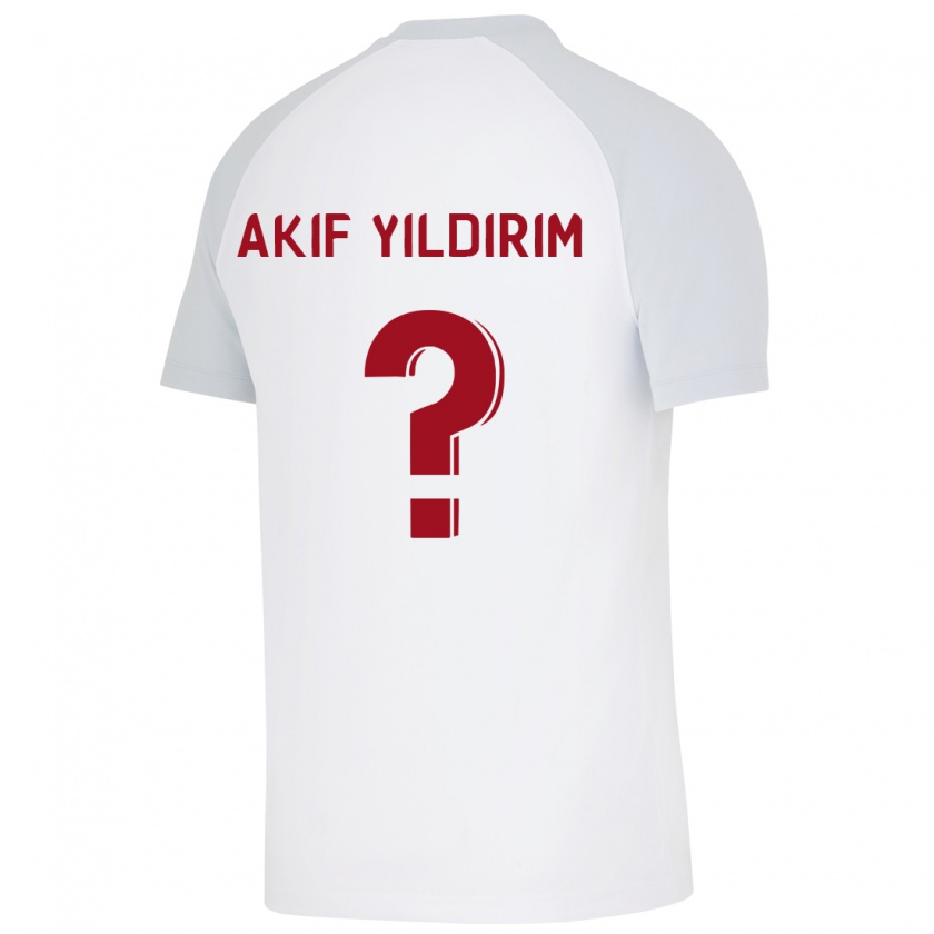 Kandiny Femme Maillot Mehmet Akif Yıldırım #0 Blanc Tenues Extérieur 2023/24 T-Shirt