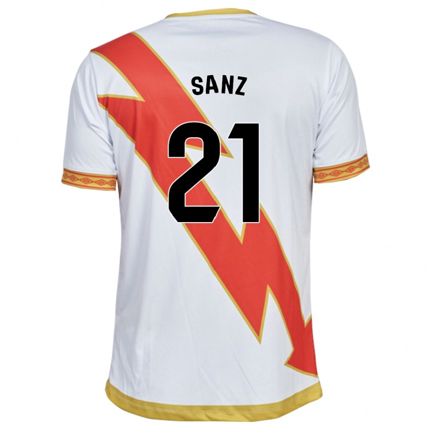 Kandiny Enfant Maillot Luismi Sanz #21 Blanc Tenues Domicile 2023/24 T-Shirt