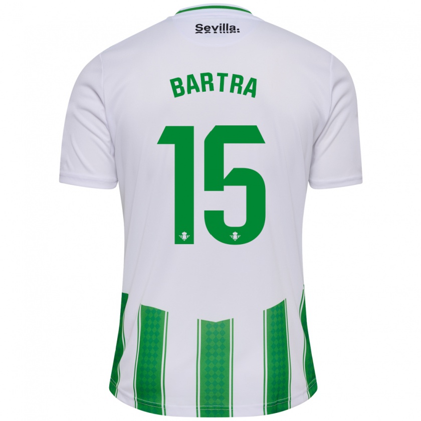 Kandiny Enfant Maillot Marc Bartra #15 Blanc Tenues Domicile 2023/24 T-Shirt