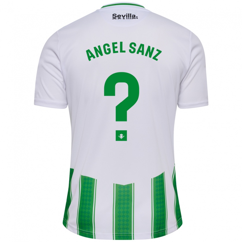 Kandiny Enfant Maillot Miguel Ángel Sanz #0 Blanc Tenues Domicile 2023/24 T-Shirt