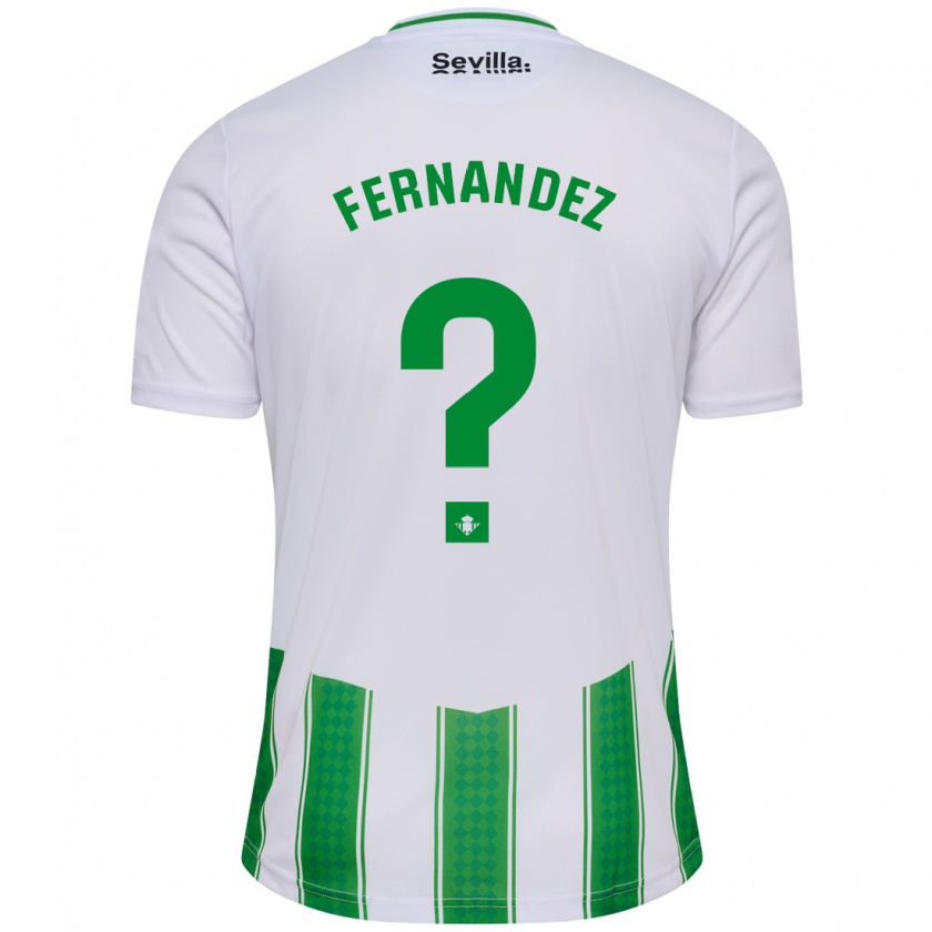 Kandiny Enfant Maillot Nicolás Fernández #0 Blanc Tenues Domicile 2023/24 T-Shirt