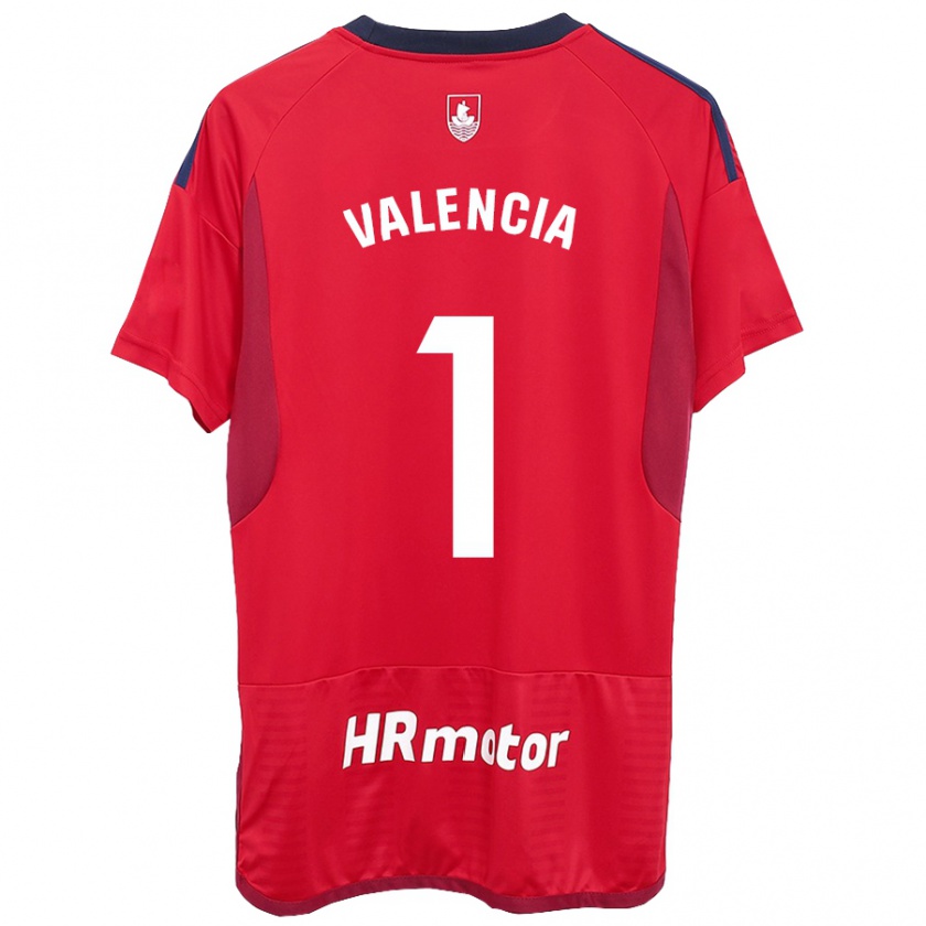 Kandiny Enfant Maillot Pablo Valencia #1 Rouge Tenues Domicile 2023/24 T-Shirt