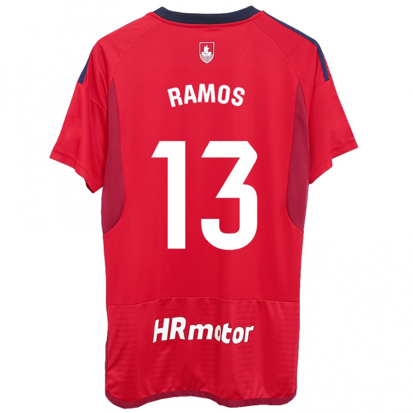 Kandiny Enfant Maillot Darío Ramos #13 Rouge Tenues Domicile 2023/24 T-Shirt