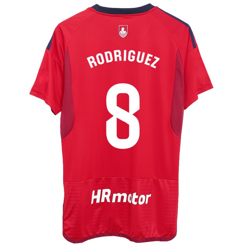 Kandiny Enfant Maillot Vanessa Rodríguez Iribarren #8 Rouge Tenues Domicile 2023/24 T-Shirt