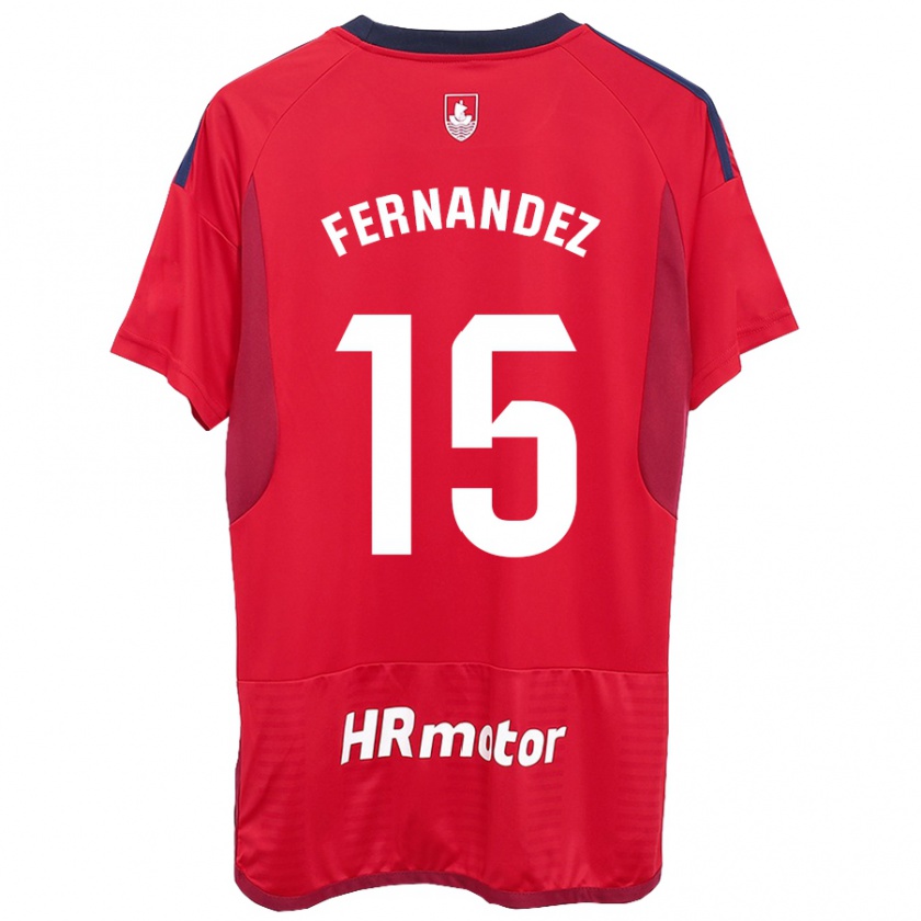 Kandiny Enfant Maillot Leyre Fernández Sánchez #15 Rouge Tenues Domicile 2023/24 T-Shirt