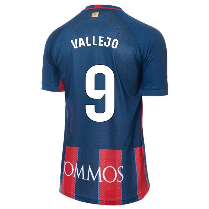 Kandiny Enfant Maillot Hugo Vallejo #9 Marin Tenues Domicile 2023/24 T-Shirt