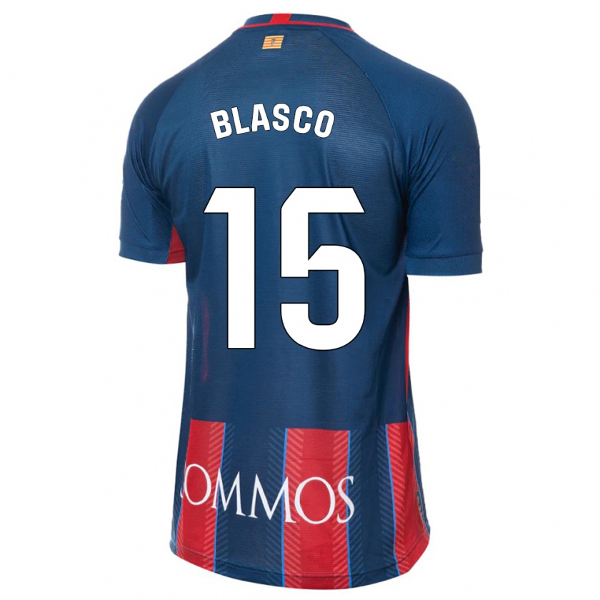 Kandiny Enfant Maillot Jérémy Blasco #15 Marin Tenues Domicile 2023/24 T-Shirt