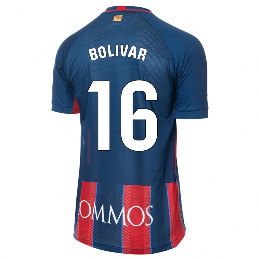 Kandiny Enfant Maillot Jovanny Bolívar #16 Marin Tenues Domicile 2023/24 T-Shirt