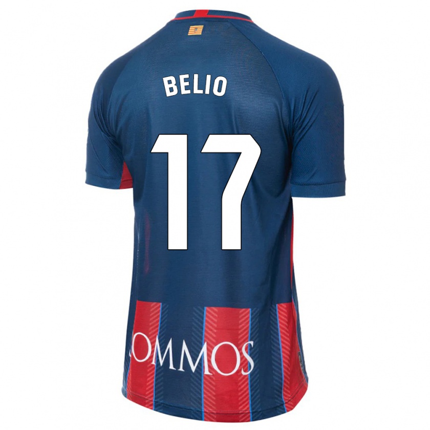 Kandiny Enfant Maillot Marta Belio #17 Marin Tenues Domicile 2023/24 T-Shirt