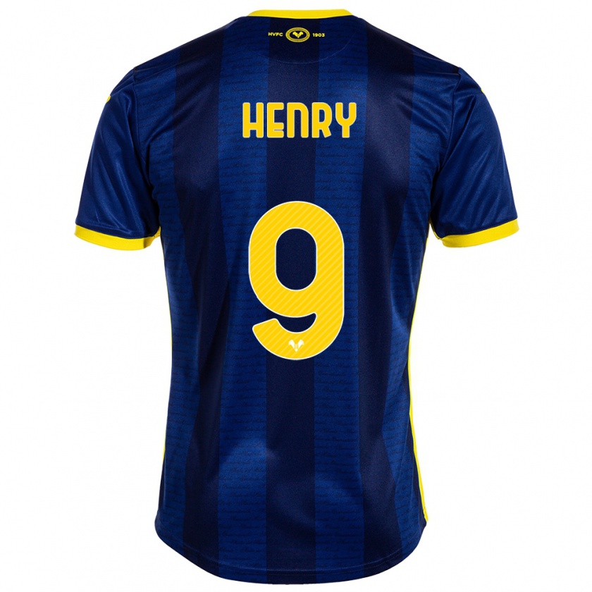 Kandiny Enfant Maillot Thomas Henry #9 Marin Tenues Domicile 2023/24 T-Shirt