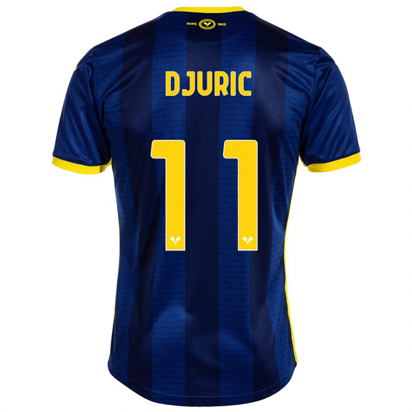 Kandiny Enfant Maillot Milan Djuric #11 Marin Tenues Domicile 2023/24 T-Shirt