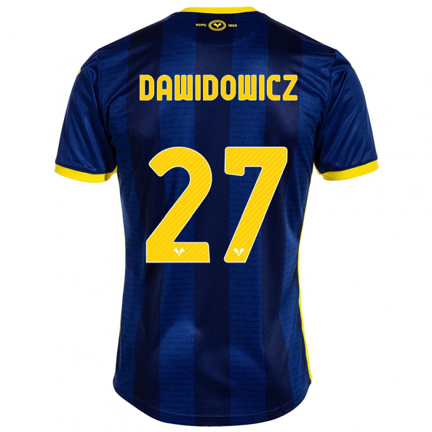 Kandiny Enfant Maillot Pawel Dawidowicz #27 Marin Tenues Domicile 2023/24 T-Shirt