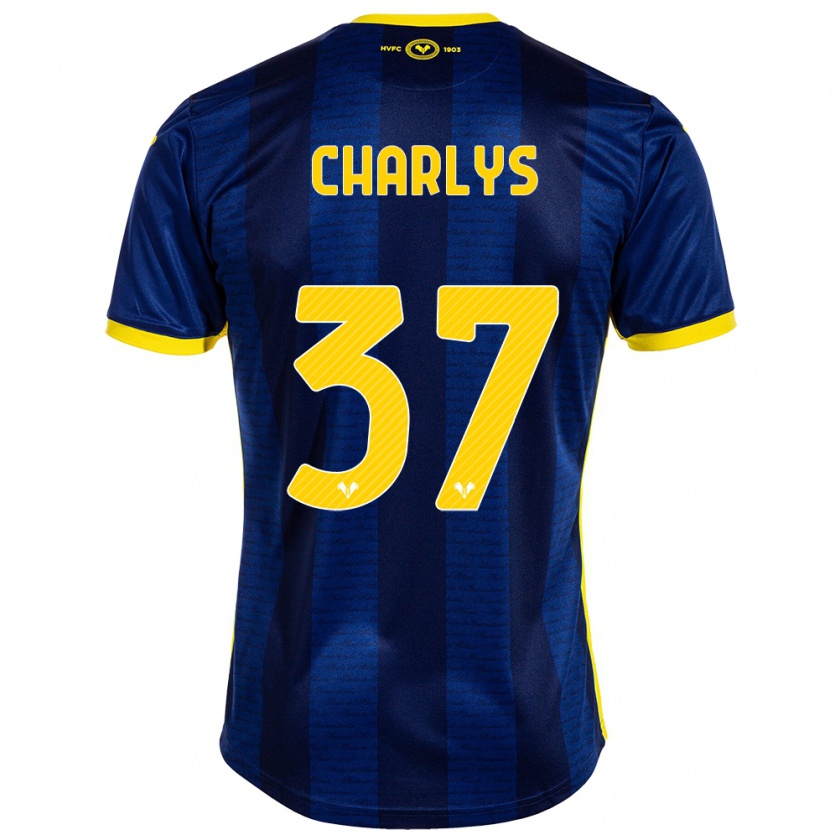 Kandiny Enfant Maillot Charlys #37 Marin Tenues Domicile 2023/24 T-Shirt