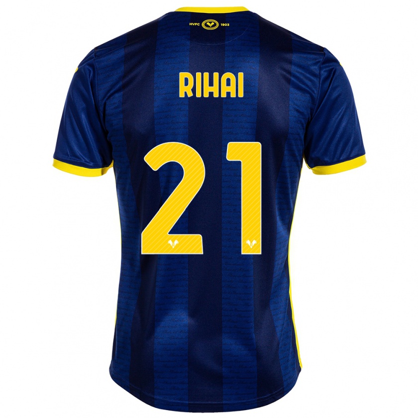 Kandiny Enfant Maillot Aiman Rihai #21 Marin Tenues Domicile 2023/24 T-Shirt