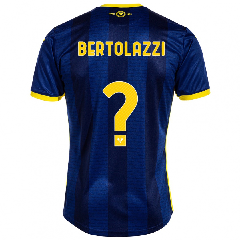 Kandiny Enfant Maillot Giovanni Bertolazzi #0 Marin Tenues Domicile 2023/24 T-Shirt