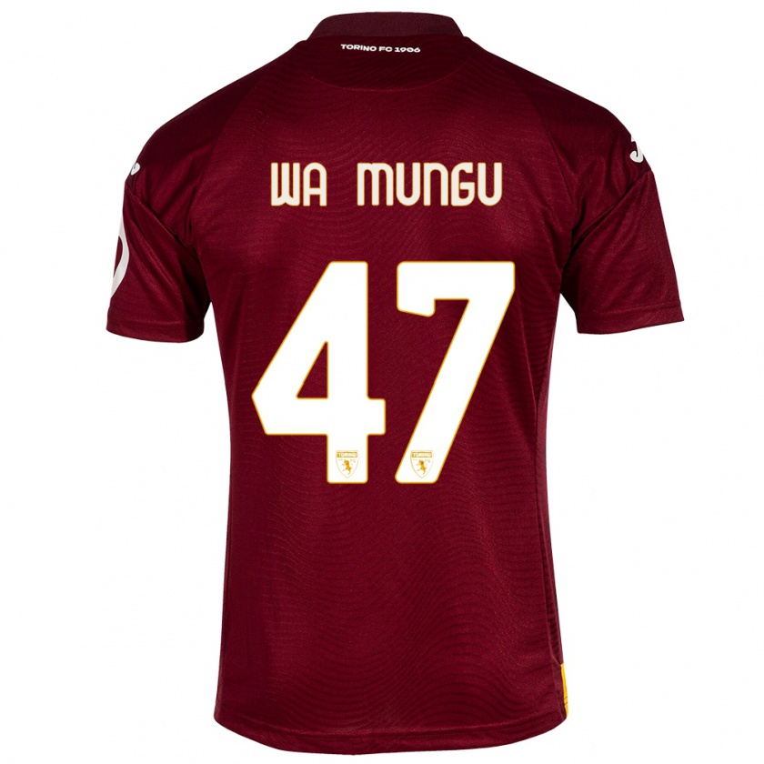 Kandiny Enfant Maillot Vimoj Muntu Wa Mungu #47 Rouge Foncé Tenues Domicile 2023/24 T-Shirt