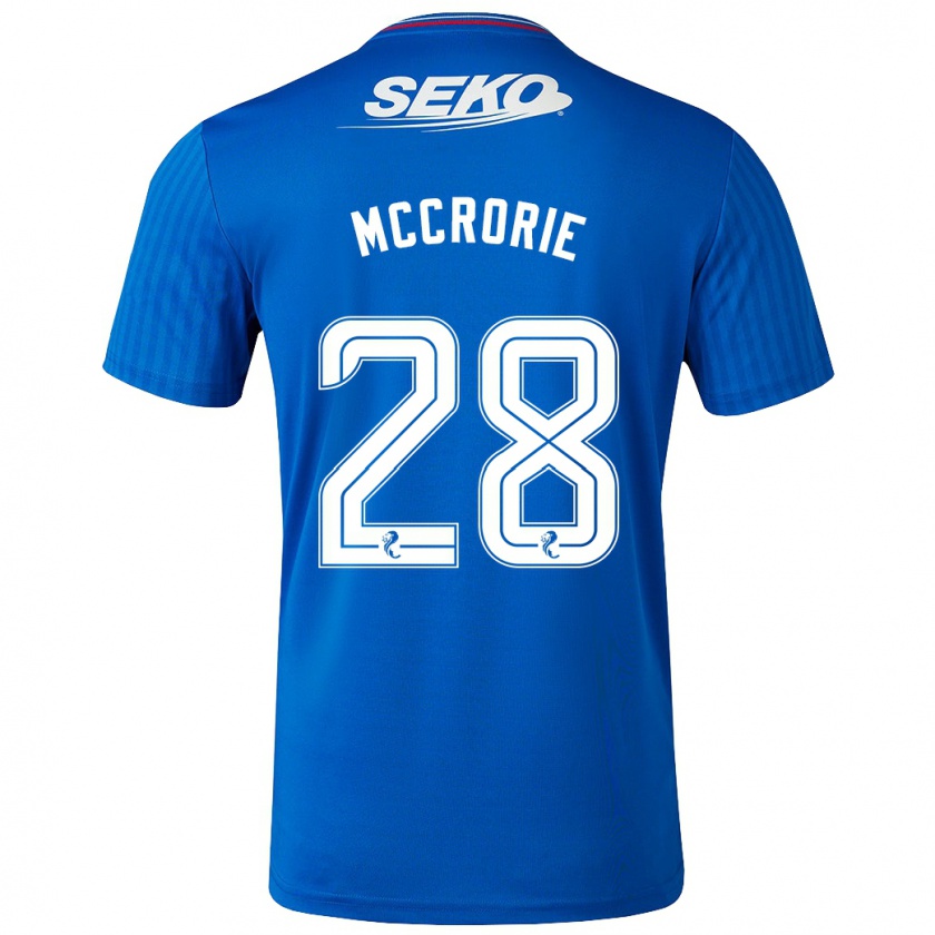 Kandiny Enfant Maillot Robby Mccrorie #28 Bleu Tenues Domicile 2023/24 T-Shirt