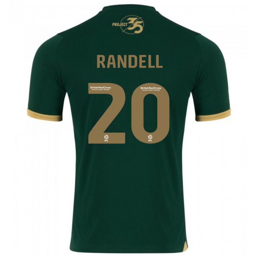 Kandiny Enfant Maillot Adam Randell #20 Vert Tenues Domicile 2023/24 T-Shirt