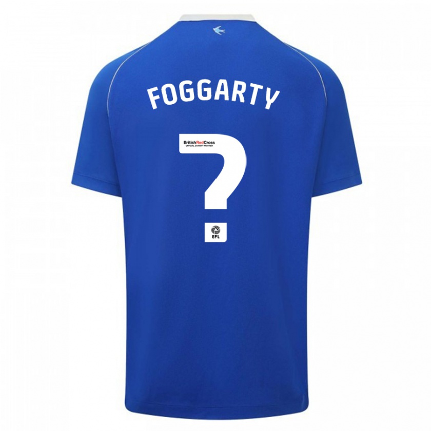 Kandiny Enfant Maillot Corey Foggarty #0 Bleu Tenues Domicile 2023/24 T-Shirt